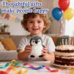 JcvPot Pinguin Kuscheltier, Weiches Stofftier Für Kinder Und Babys, Kuscheltier Pinguin Plüschtier lüschtier – Bild 4