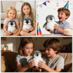 JcvPot Pinguin Kuscheltier, Weiches Stofftier Für Kinder Und Babys, Kuscheltier Pinguin Plüschtier lüschtier – Bild 3