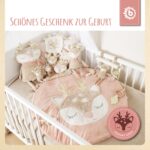 Bieco Kuscheltier Reh Ella mit Rassel | Baby Kuscheltier ab 0 Monate Stofftier Baby Plüschtier Reh r – Bild 3