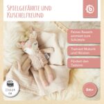 Bieco Kuscheltier Reh Ella mit Rassel | Baby Kuscheltier ab 0 Monate Stofftier Baby Plüschtier Reh r – Bild 7
