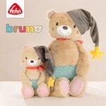 Fehn Kuscheltier Bär Bruno – Weicher Teddybär für Neugeborene als Einschlafhilfe - Stofftier zum Greifen,en – Bild 2