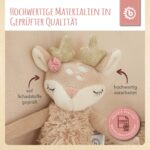 Bieco Kuscheltier Reh Ella mit Rassel | Baby Kuscheltier ab 0 Monate Stofftier Baby Plüschtier Reh r – Bild 4